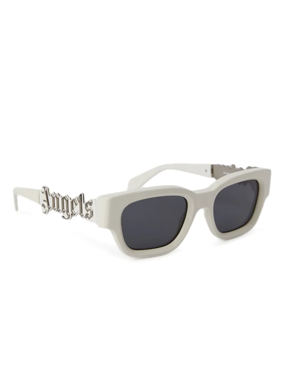 Palm Angels Eyewear logo-lettering square sunglasses Wit