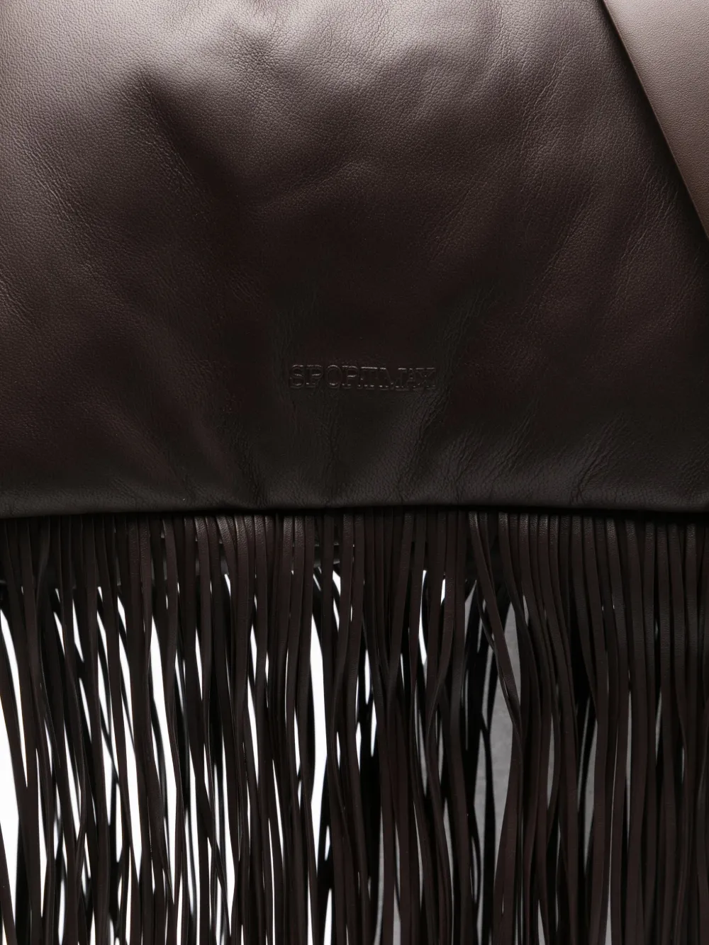Sportmax Fringed Tote Bag In Brown