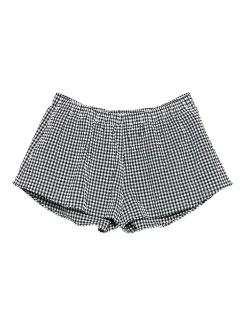 Hunza G gingham-check shorts