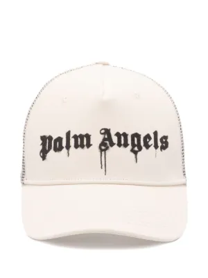 palm angels 帽子 CAP PARADISE PALM CAP in BLACK - YELLOW for Men | Palm Angels®