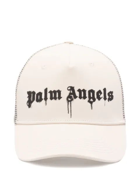 Palm Angels logo-print trucker cap