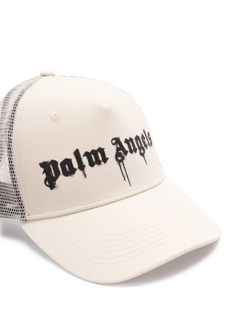 Palm Angels Truckerpet met logoprint Wit