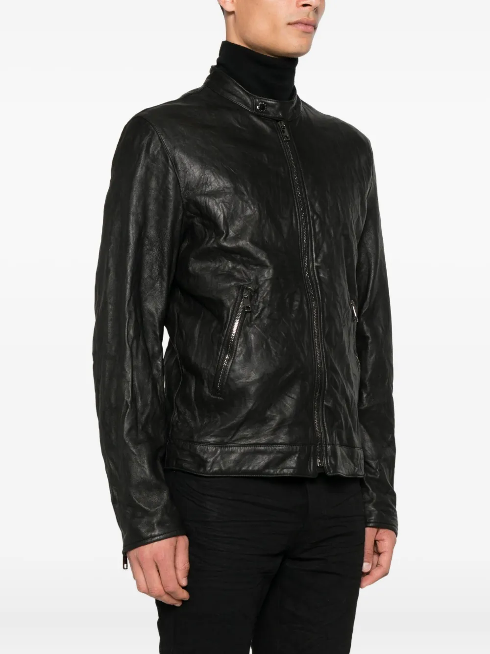 Dolce & Gabbana Lamsleren jack met rits Zwart