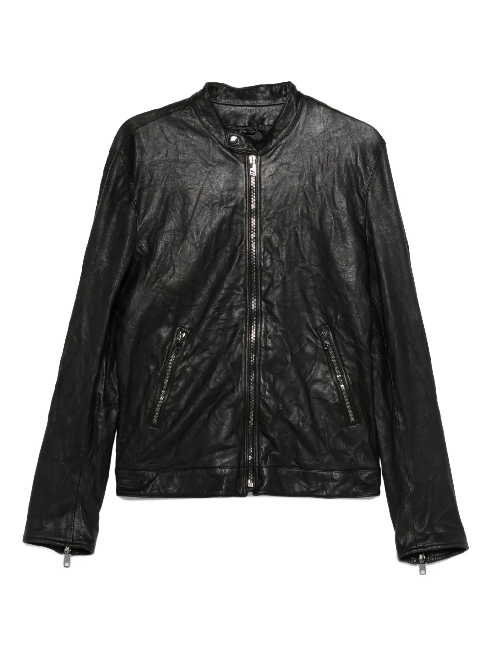 Dolce & Gabbana Lamsleren jack met rits Zwart
