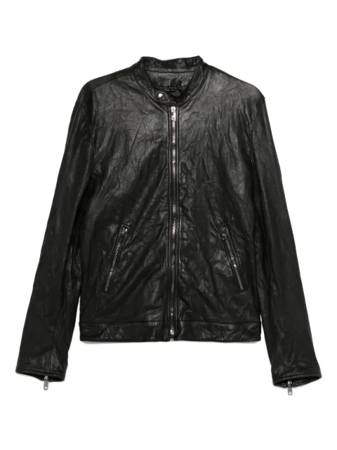 Dolce & Gabbana zip-fastening lambskin leather jacket