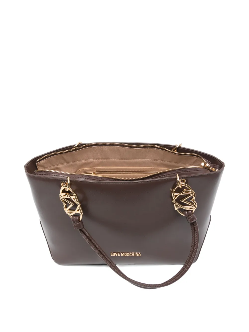 Love Moschino Jewel tote bag Bruin