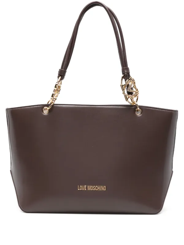 ショルダーバッグ・ポシェット Moschino Brown Suede Leather Handbag Moschino Shoulder bags for Women | Online Sale up to 66% off