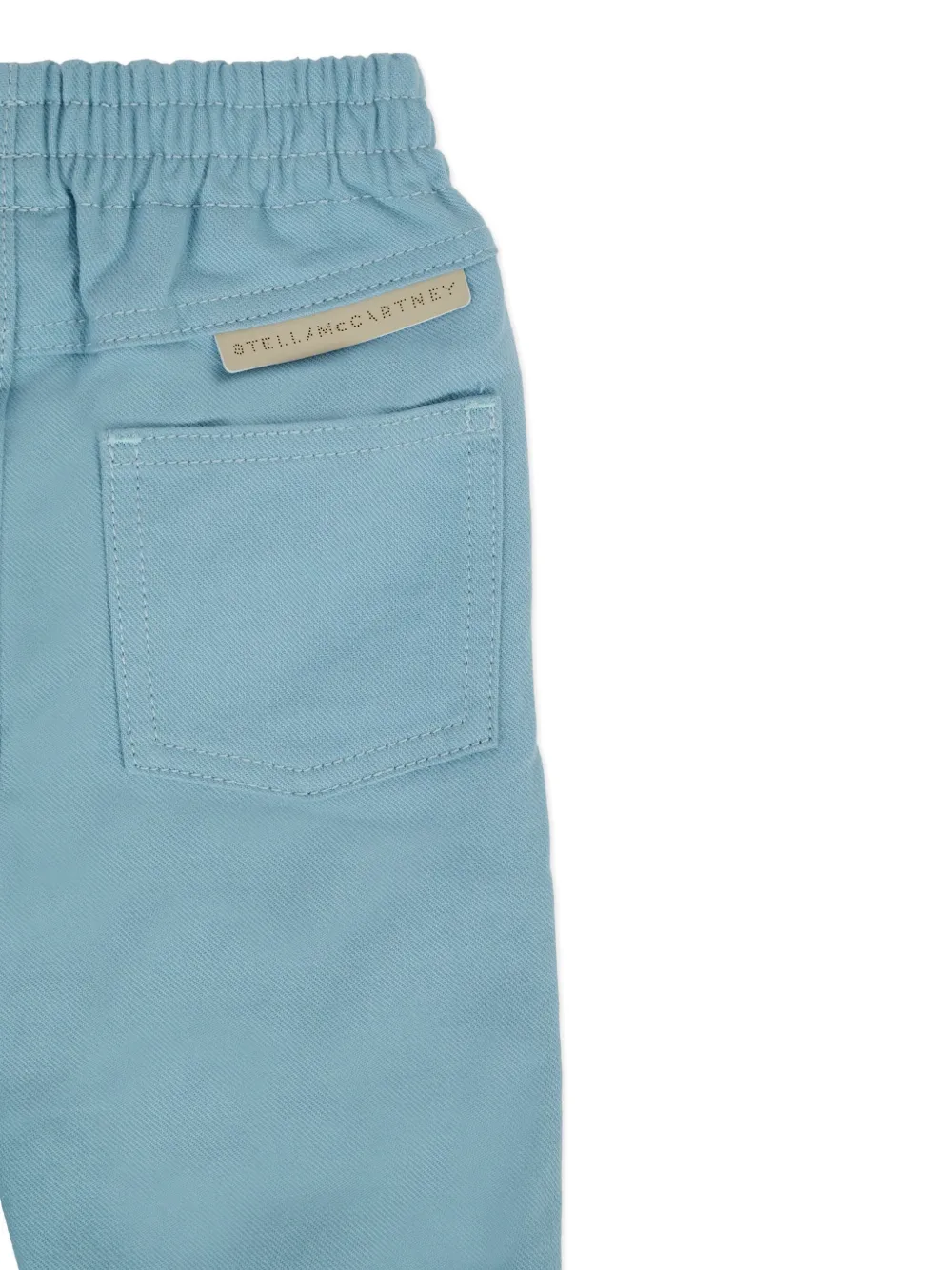 Stella McCartney Kids Broek met elastische taille Blauw