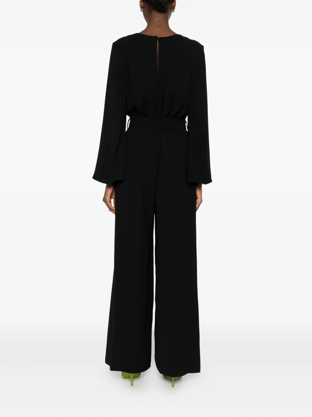 P.A.R.O.S.H. Jumpsuit met wijde pijpen Zwart