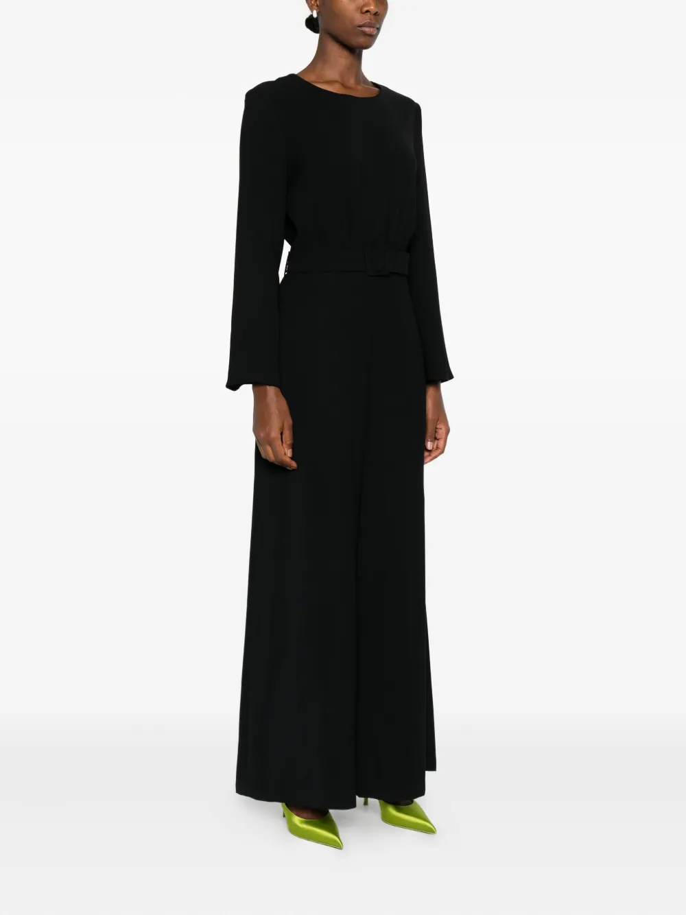 P.A.R.O.S.H. Jumpsuit met wijde pijpen Zwart