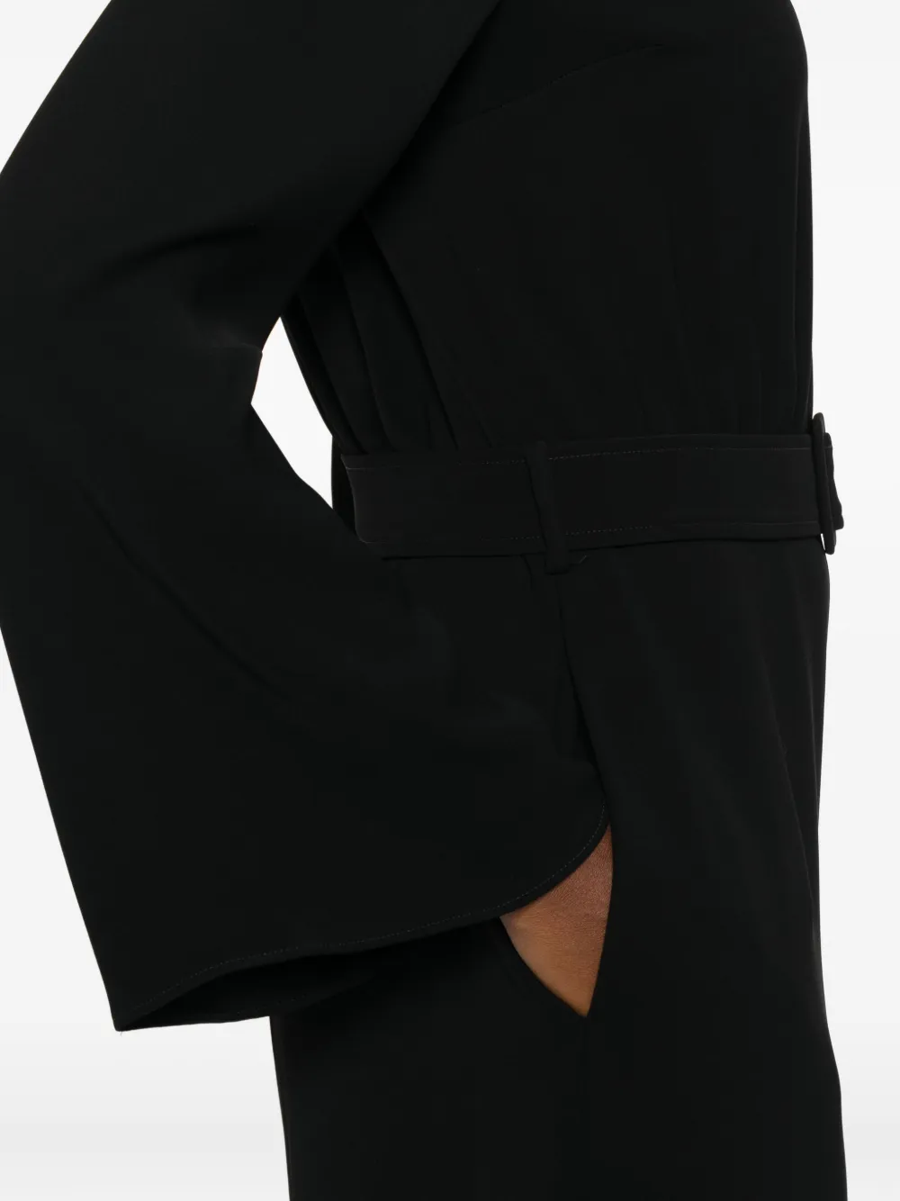 P.A.R.O.S.H. Jumpsuit met wijde pijpen Zwart