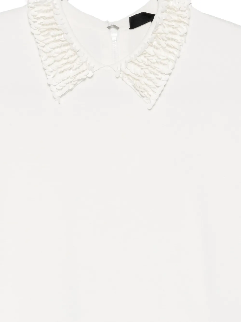 Liu •jo Ruffled Collared Blouse In White