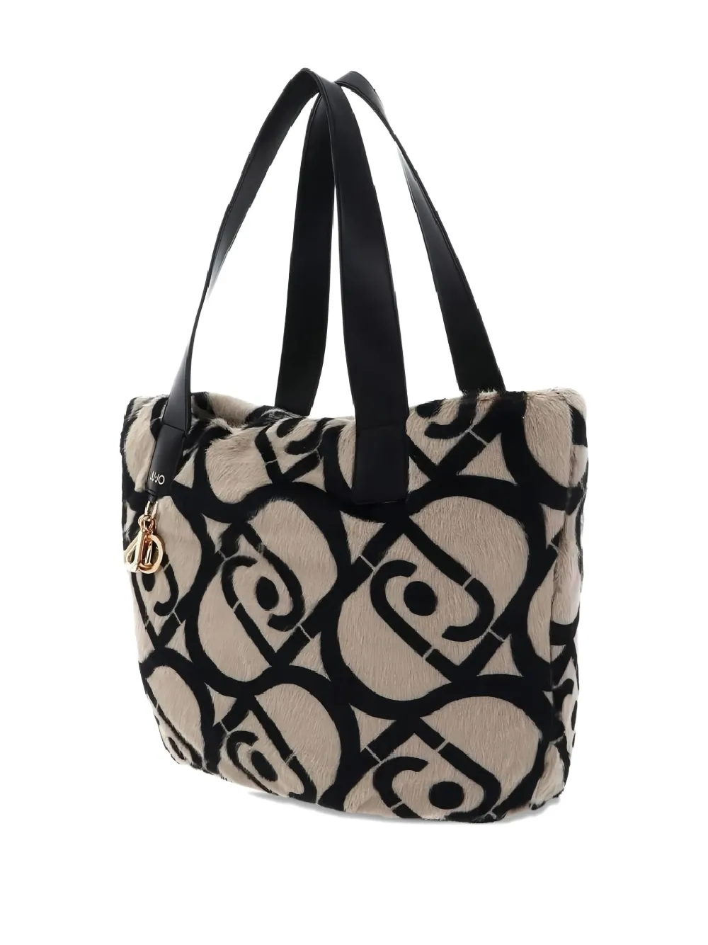 Liu •jo Logo-print Shoulder Bag In Black