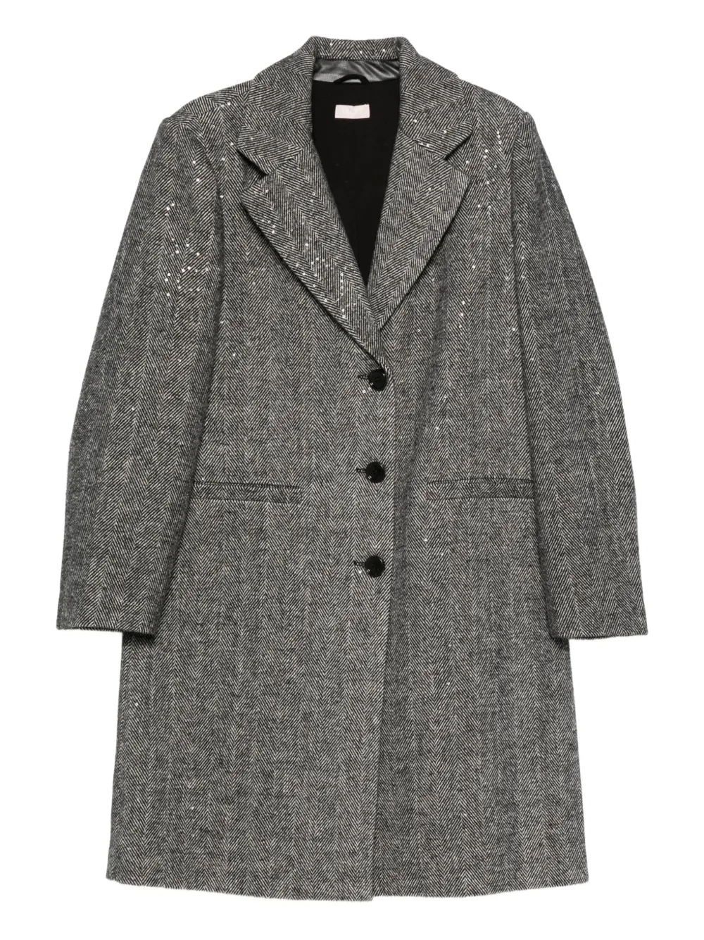 LIU JO sequin herringbone coat | Grey | Image 1