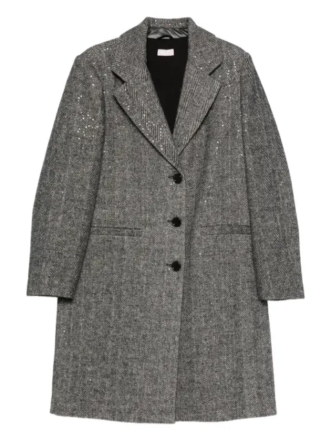 LIU JO sequin herringbone coat