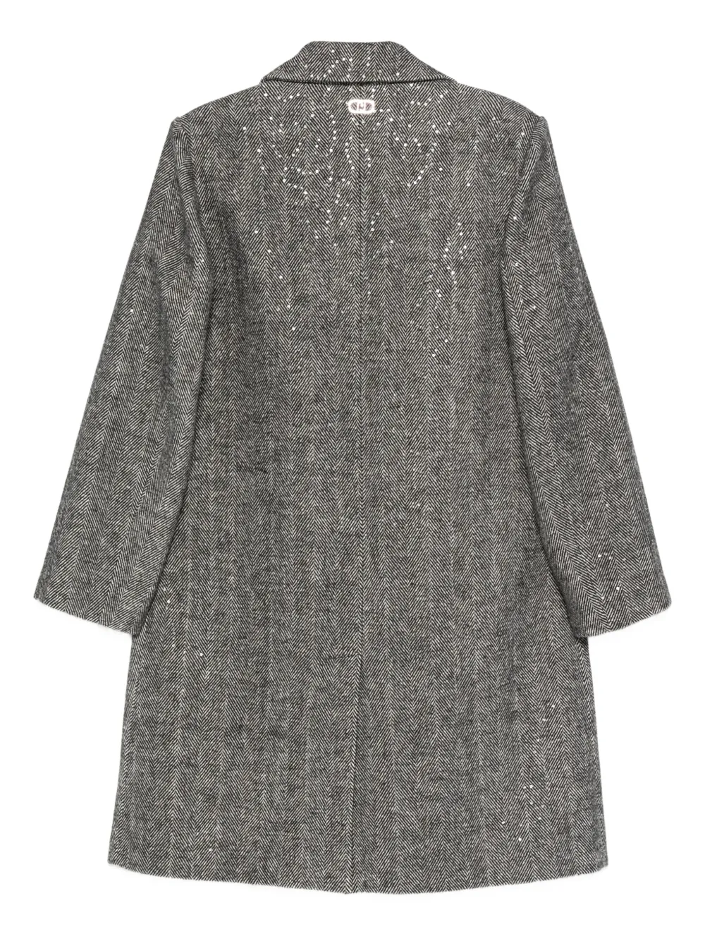LIU JO sequin herringbone coat | Single Breasted Coats | Image 2