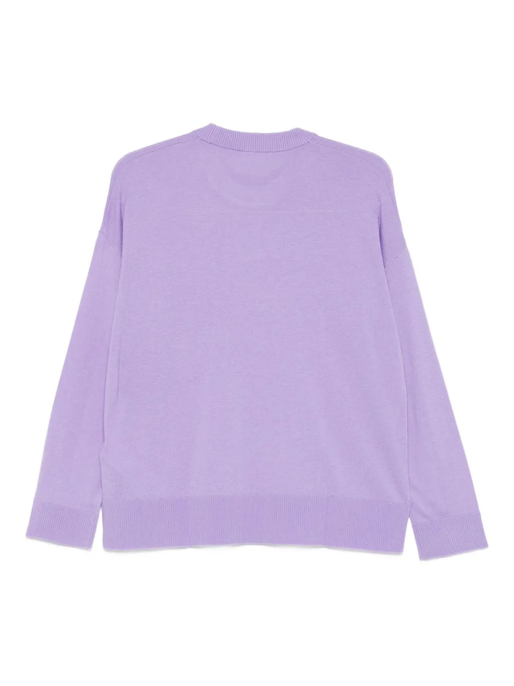 Liu •jo Long-sleeve Sweater In Purple