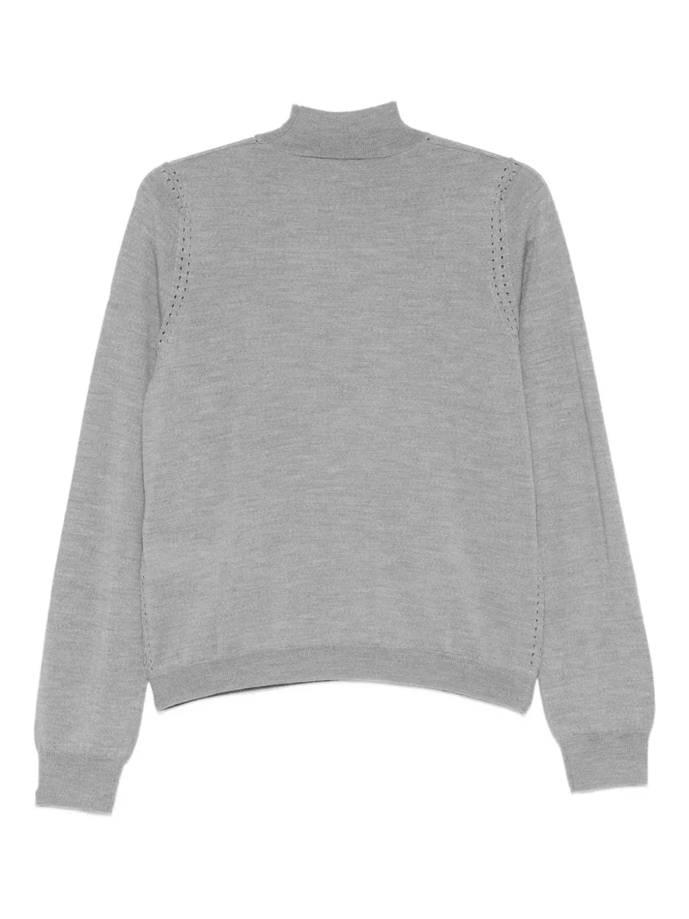 Liu •jo Pearl-embellished Sweater In Gray