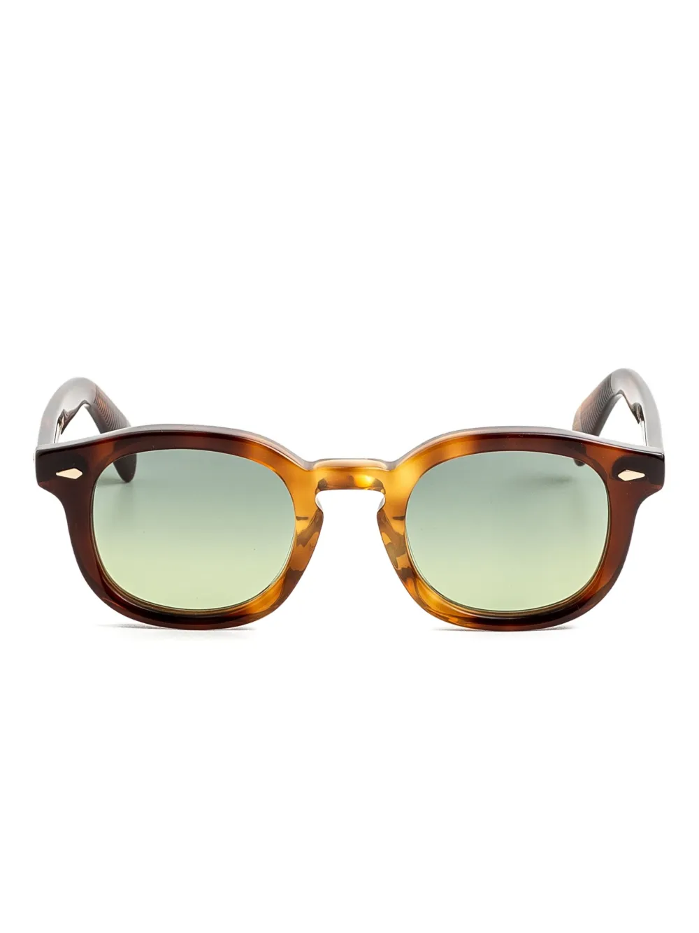 Moscot Mekler zonnebril met rond montuur Bruin