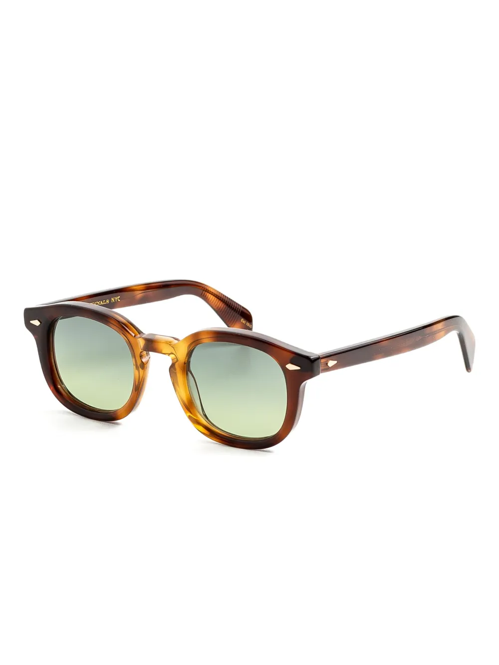 Moscot Mekler zonnebril met rond montuur - Bruin