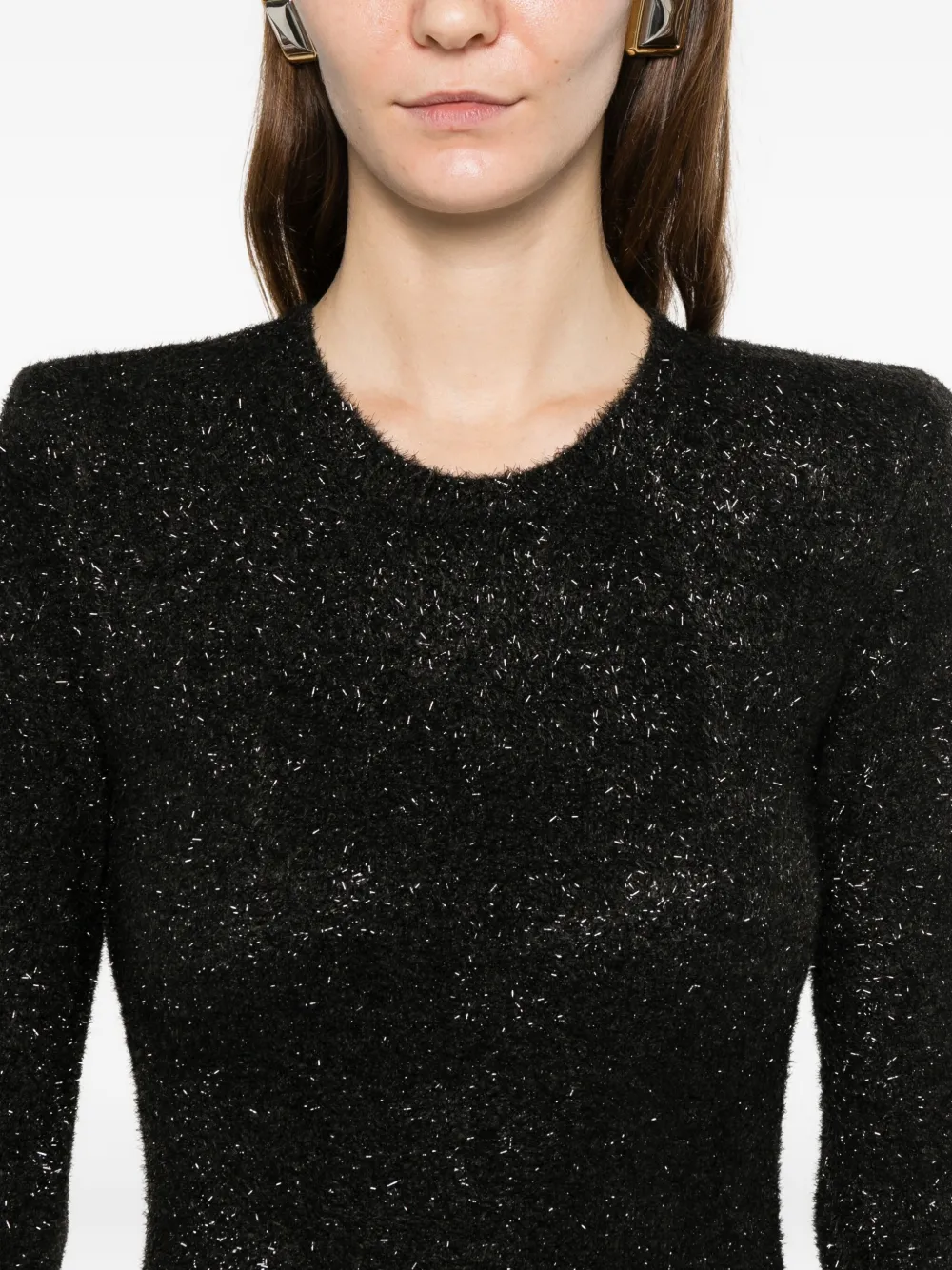 LIU JO Mini-jurk met lange mouwen en uitgesneden details Zwart