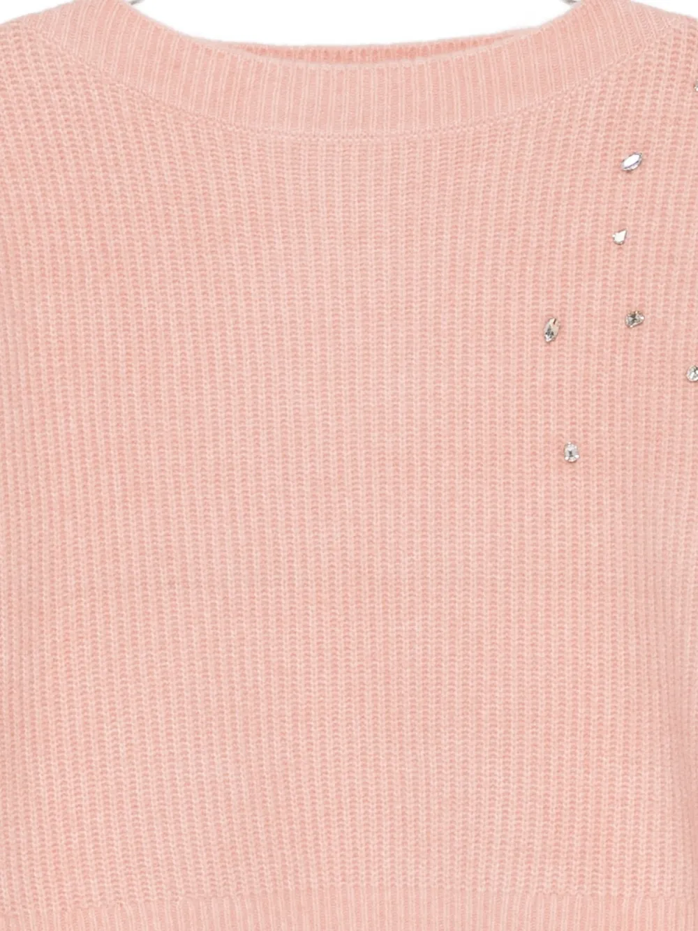 Liu •jo Embellished Sweater In Pink