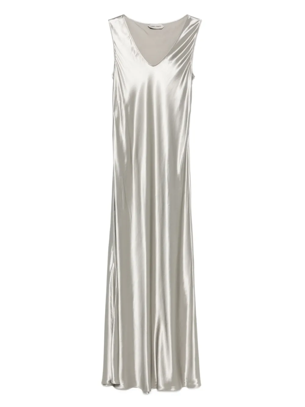 Alberta Ferretti V-neck slip dress Zilver
