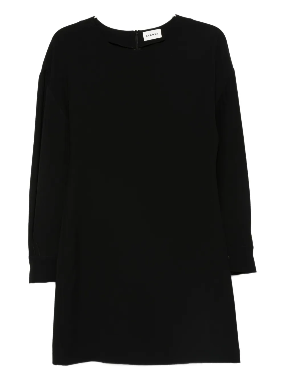 P.a.r.o.s.h Three-quarter Sleeve Dress In Black