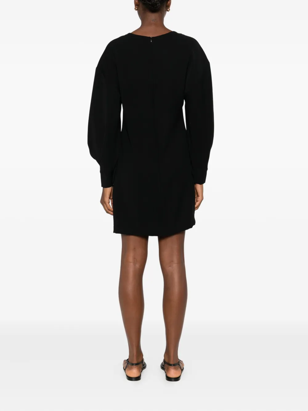 P.A.R.O.S.H. Jurk met cropped mouwen Zwart
