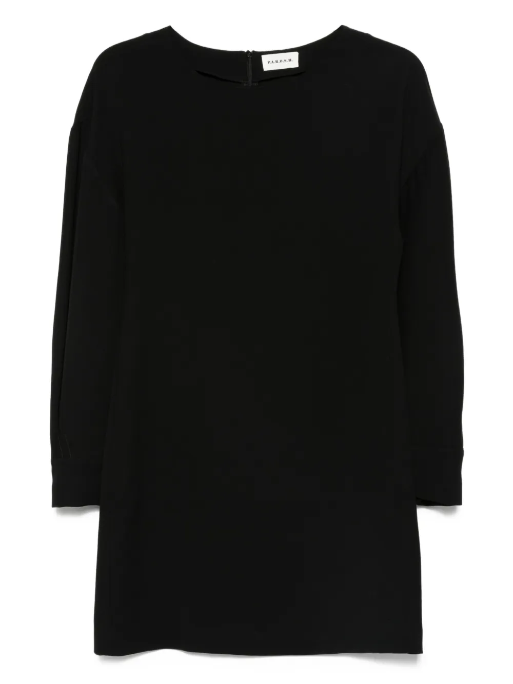 P.A.R.O.S.H. Jurk met cropped mouwen Zwart