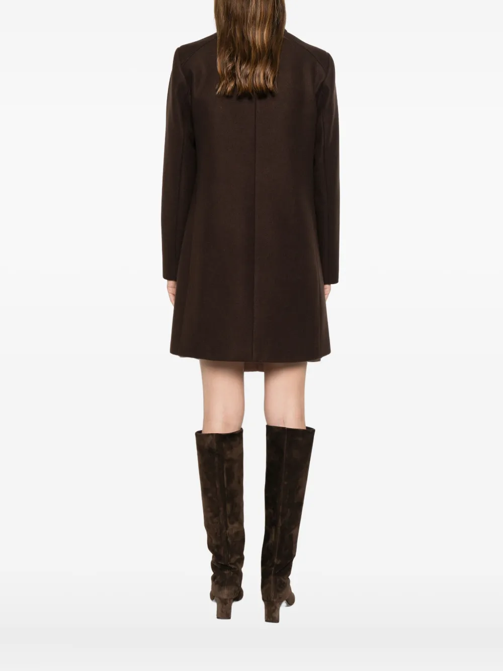 Liu •jo Pocket Coat In Brown
