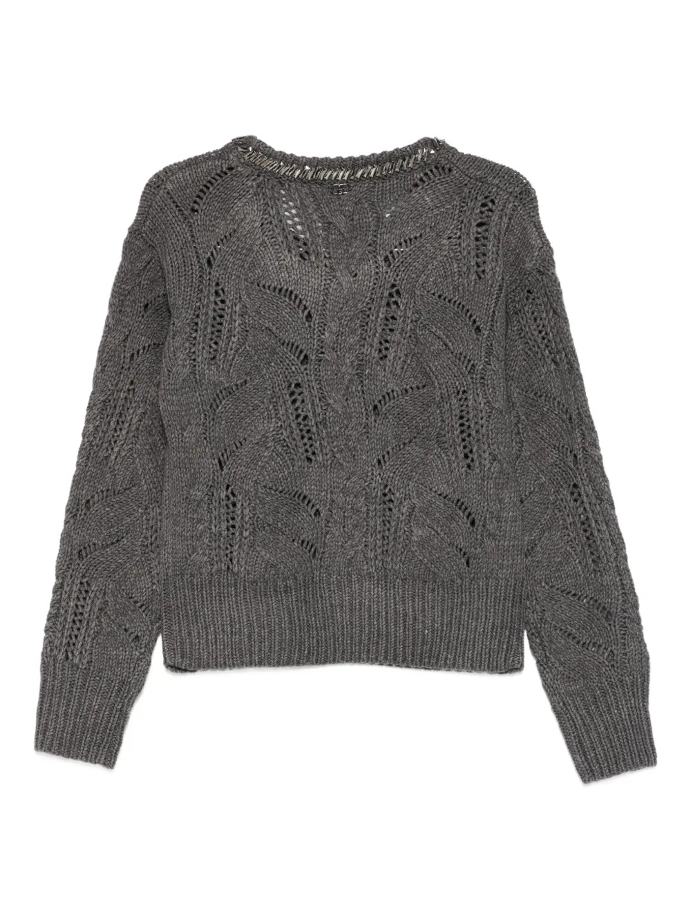 LIU JO openwork embellished sweater | Knitted Sweaters | Image 2