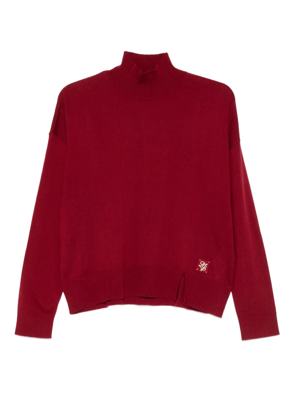 LIU JO high-neck logo sweater | Red | Image 1