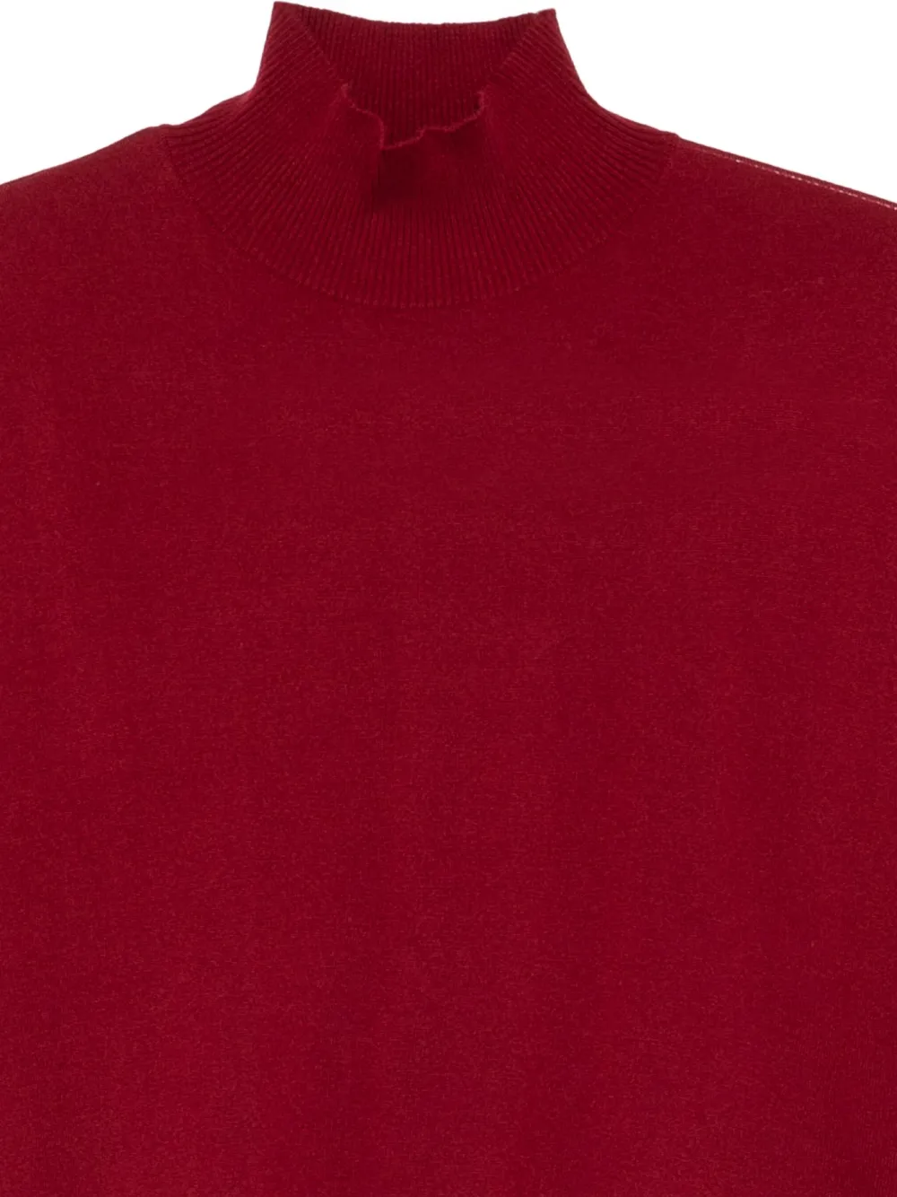 LIU JO Trui met hoge hals en logo Rood