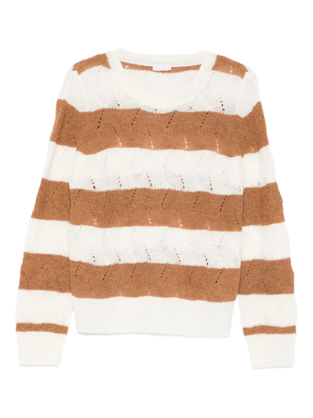 LIU JO pull à rayures | tons neutres | Image 1