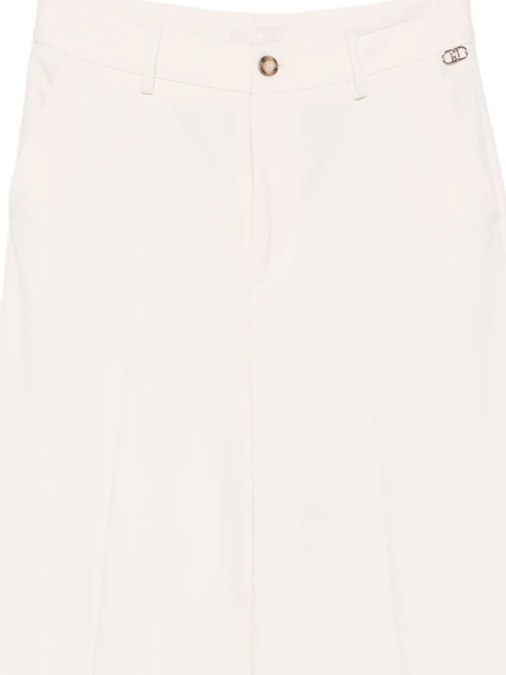 LIU JO Broek met knoopdetail Wit