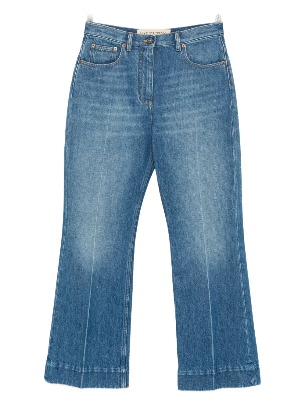 Valentino Garavani cropped flared jeans - Blu