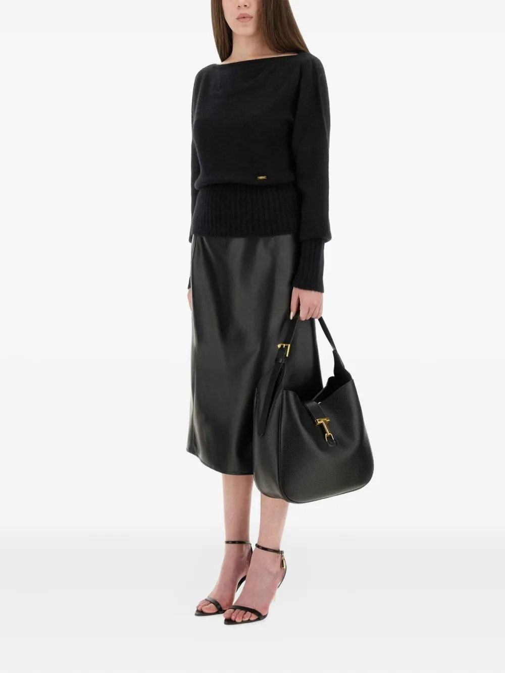 TOM FORD Sweater met logoplakkaat Zwart