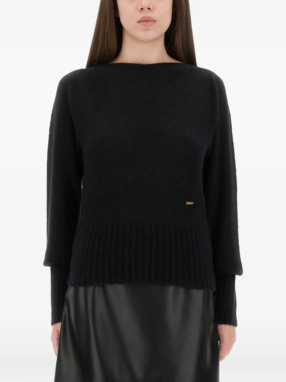 TOM FORD logo-plaque sweater - Nero