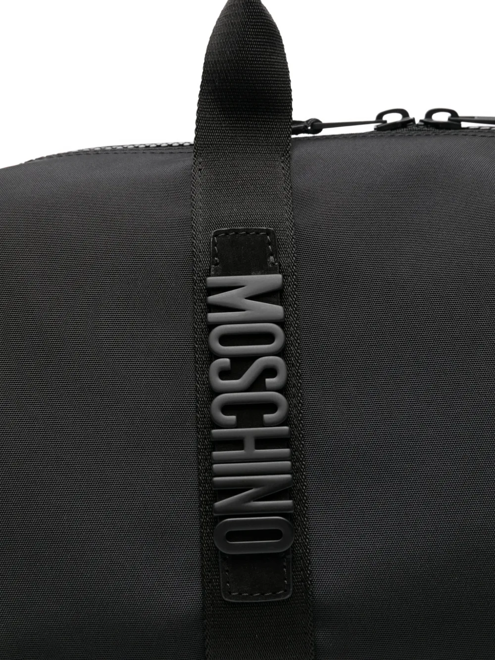 Moschino Reistas met logodetail Zwart