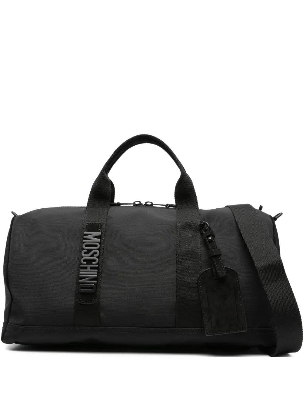 Moschino Reistas met logodetail Zwart