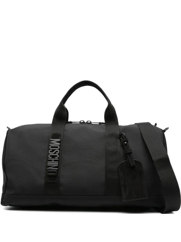 MOSCHINO ブラック ボストンバッグ Moschino ロゴ ボストンバッグ | ブラック | FARFETCH JP