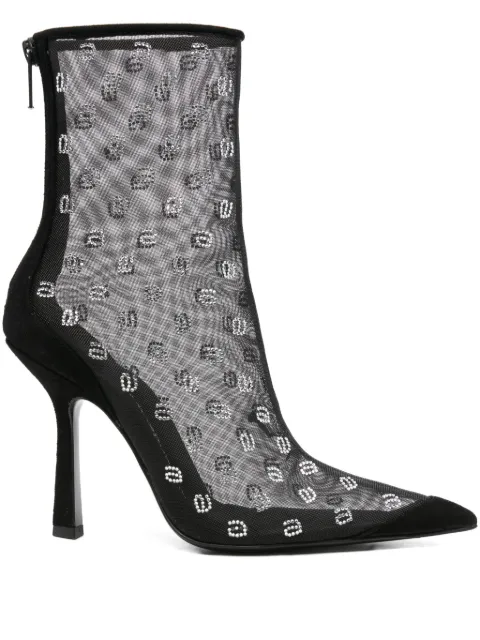 Pre-Owned Alexander Wang 100mm crystal-embellished boots