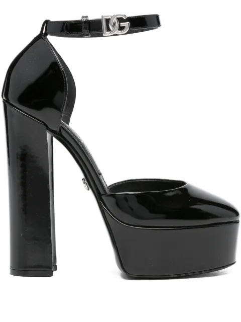 Dolce & Gabbana Pre-Owned 145mm leather platform pumps
