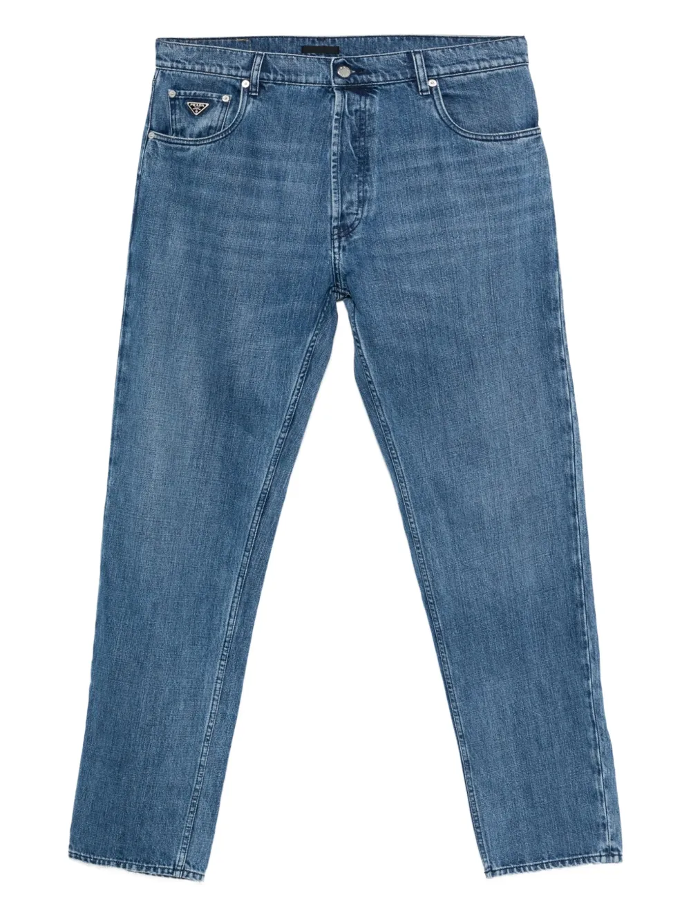 triangle-logo jeans