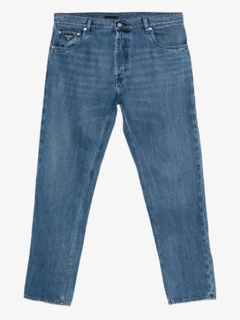 Prada Pre-Owned Jeans mit Triangel-Logo