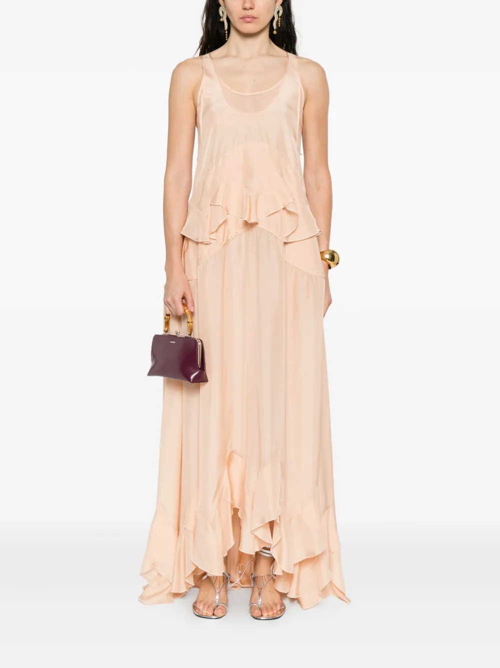 Stella McCartney Pre-Owned ruffled silk gown | Image 2