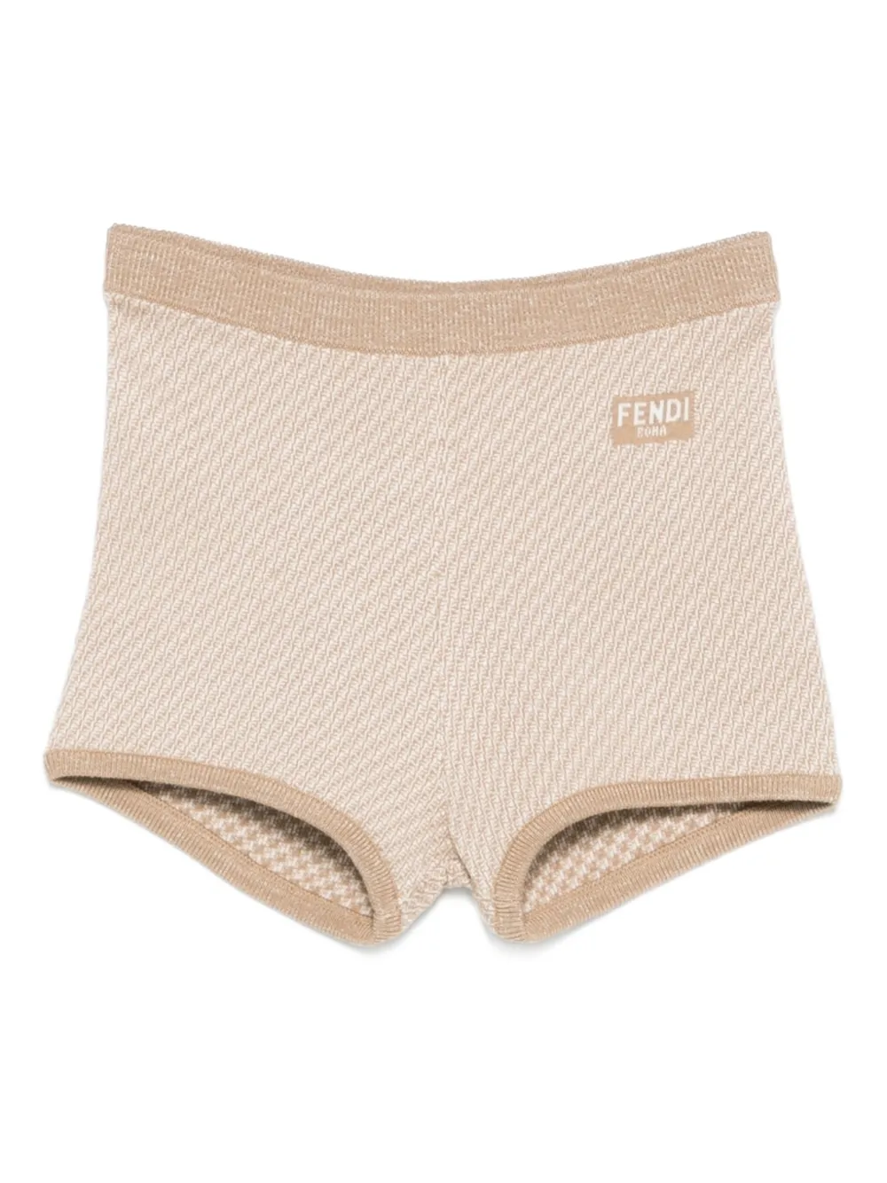 knitted ribbed shorts