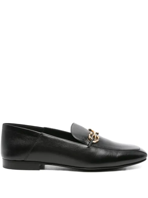 Ferragamo Pre-Owned Gancini-charm leather loafers