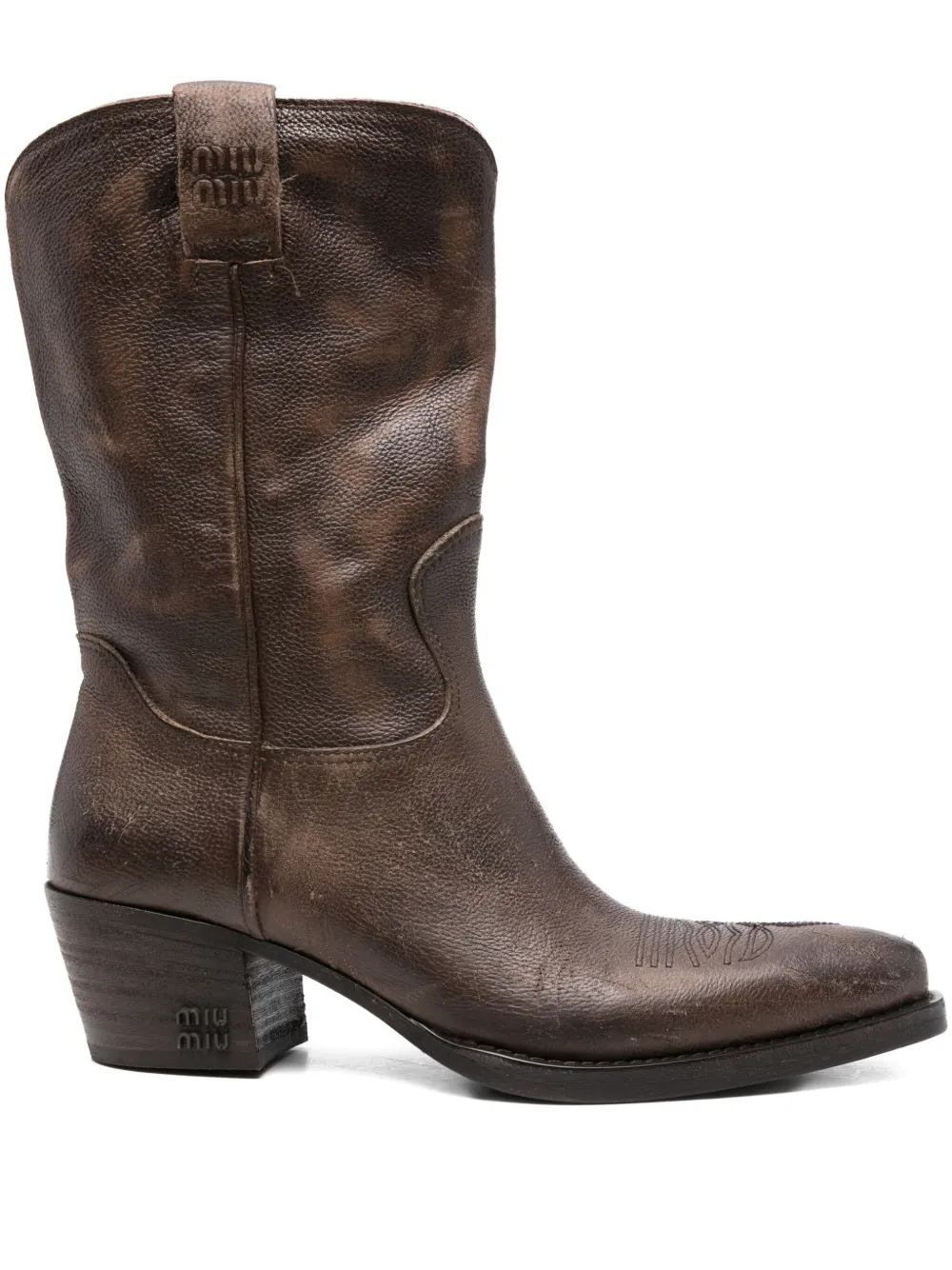 leather knee-high boots